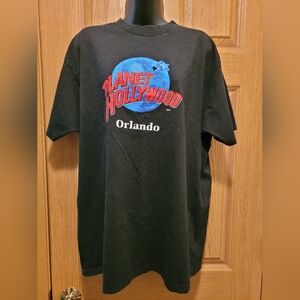 Unisex Vintage Planet Hollywood Orlando Short Sleeve T-Shirt  Size XL EU…